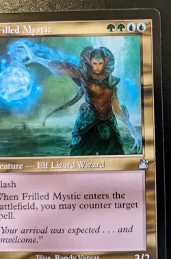 Frilled Mystic (Retro Frame) 366 Uncommon Ravnica Remastered Magic The Gathering - Image 3