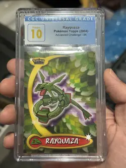 2004 Topps Pokemon Advanced Challenge # 54 RAYQUAZA CGC 10 PRISTINE - POP 1 !!! - Image 1