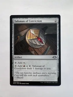 Talisman of Conviction - MTG Modern Horizons - NM - Image 1