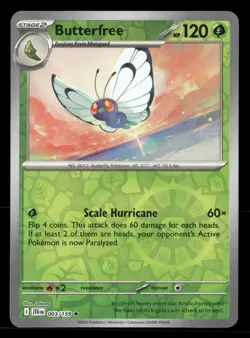 Butterfree 003/159 R Journey Together Reverse Holo NM/M Pokemon - Image 1