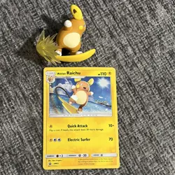 The Pokemon Company Alolan Raichu SM65 110 Regular English promo box and figure - Image 3