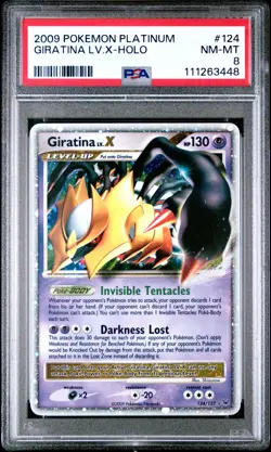 2009 Pokemon Platinum Giratina Lv.x Holo 124 PSA 8 - Image 1