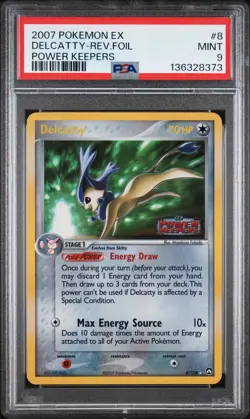 2007 Pokemon Ex Power Keepers Delcatty Reverse 8 PSA 9 - Image 1