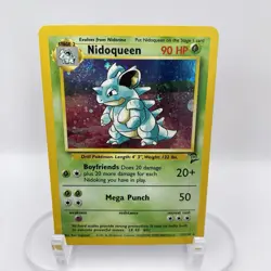 Nidoqueen Swirl 12/30 Base Set 2 Holo MP/LP Rare WOTC Pokemon TCG Vintage Single - Image 1