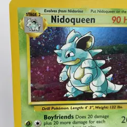 Nidoqueen Swirl 12/30 Base Set 2 Holo MP/LP Rare WOTC Pokemon TCG Vintage Single - Image 4