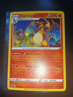 Charizard 025/185 LP/NM Cracked Ice Holo Pokemon TCG Card 25/185 US SELLER 📈💎 - Image 2