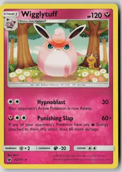 Wigglytuff 72/111 Rare Crimson Invasion Pokemon NM - Image 1