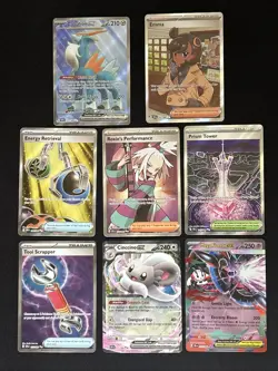 Pokemon - Chaos Rising - Lot Of 8 - 6 Ultra Rare Full Art / 2 Double Rare - Image 1