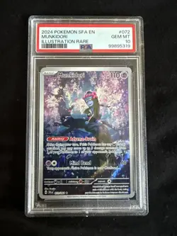 2024 Pokemon Shrouded Fable Munkidori Illustration Rare #072/064 PSA 10 GEM MINT - Image 1