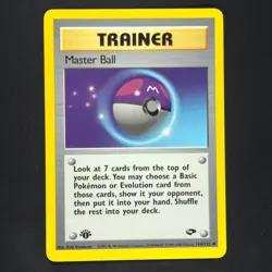 Master Ball 116/132 - Gym Challenge 1st Edition - Pokemon Card - Image 1