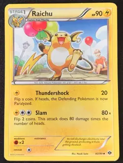 RAICHU 40/99 UNCOMMON NEXT DESTINIES POKEMON MP - Image 1