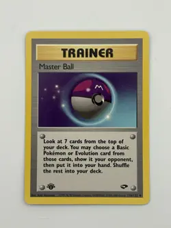 1st Edition Master Ball Gym Challenge #116/132 - Pokemon Vintage NM - Image 1