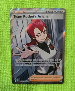 Team Rocket's Ariana 224/182 - Destined Rivals - Pokemon TCG Full Art Supporter - Image 1