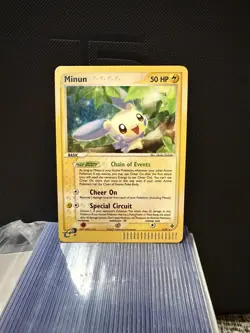 Pokemon TCG Minun EX Dragon Holo Card 7/97 Rare NM - Image 1