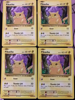 x4 Pikachu 35/108 Common - XY Evolutions - LP/MP Playset - Pokemon TCG - Image 1