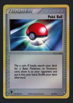 Poke Ball 86/109 Reverse Ruby and Sapphire Uncommon Pokemon TCG - Image 1