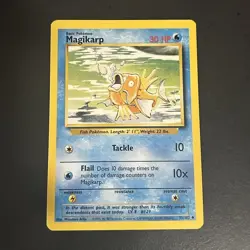 Pokemon Magikarp 035/102 Base Set Uncommon 1st Edition 30 HP - Image 1