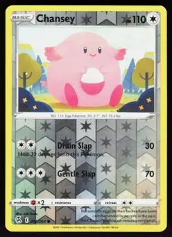 Chansey 202/264 Common Fusion Strike Pokemon Reverse Holo Lightly Played - Image 1