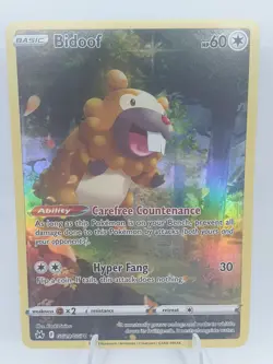 Bidoof Gg29/Gg70 Crown Zenith: Galarian Gallery Holo Rare Pokemon Card NM - Image 2