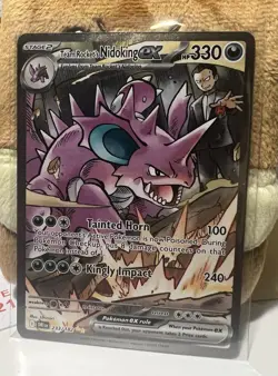 Pokemon TCG Team Rockets Nidoking EX 233/182 Destined Rivals - Image 1