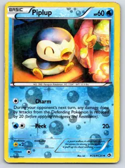 Piplup RC6/RC25 Holo Legendary Treasures: Radiant Collection Pokemon Holo DMG - Image 1