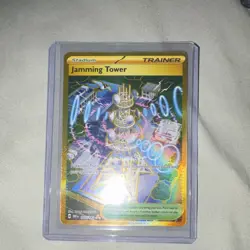 Pokemon Jamming Tower 243/182 SV10 Destined Rivals Hyper Rare Holo Full Art - Image 1