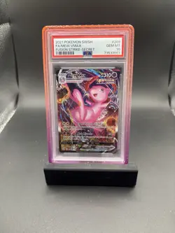 2021 Pokemon SWSH Fusion Strike Mew VMAX Secret #269 FA PSA 10 Gem Mint - Image 1