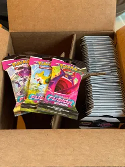 ✅ Pokemon Fusion Strike Sleeved Booster Packs x50 | New & Sealed | Free Postage - Image 1
