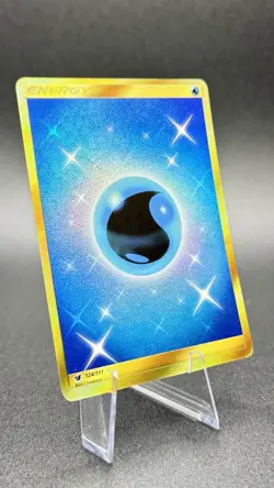 TCG Pokemon Water Energy 124/111 Crimson Invasion S&M Gold Secret Rare Holo NM/M - Image 1