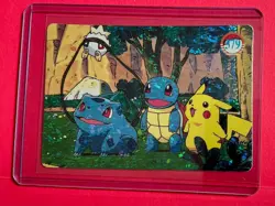 PIKACHU BULBASAUR SQUIRTLE TOGAPI Pokemon Vending Machine prism sticker Foil NM - Image 1