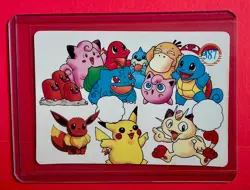 PIKACHU BULBASAUR SQUIRTLE TOGAPI Pokemon Vending Machine prism sticker Foil NM - Image 2