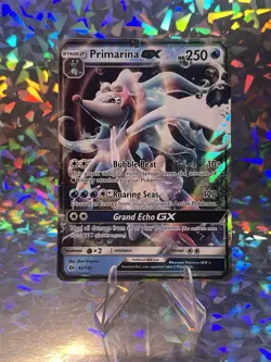 Pokemon TCG Primarina GX Sun & Moon 42/149 Holo Ultra Rare Moderately Played - Image 1