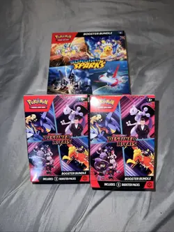 Pokemon Destined Rivals Booster Bundle And Surging Sparks Booster Bundle - Image 1