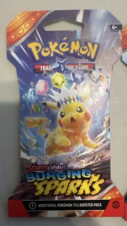Pokemon Surging Sparks Sleeved Booster Packs. Full Art Set (4 packs) - Image 2