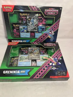 Pokemon TCG - Shrouded Fable Greninja and Kingdra EX Special Collection Sealed - Image 1