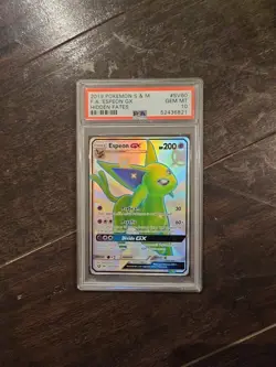 Pokemon TCG Espeon GX SV60/SV94 Hidden Fates Shiny Vault Holo PSA 10 - Image 1