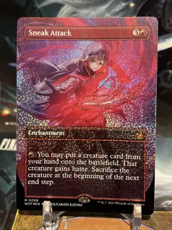 MTG | Sneak Attack 🎊Confetti FOIL✨Anime [Wilds Of Eldraine Enchanted Tales] - Image 1