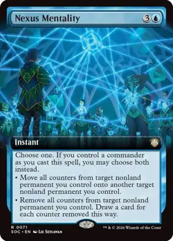 Nexus Mentality Extended Art Secrets of Strixhaven NM MTG - Image 1