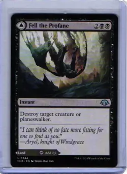 Fell the Profane 244 Uncommon Modern Horizons 3 Magic: The Gathering Near Mint - Image 1