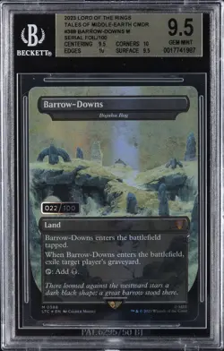 2023 MAGIC: THE GATHERING LORD OF THE RINGS #388 BARROW-DOWNS BGS 9.5 - Image 1