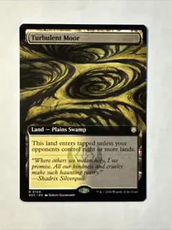 Turbulent Moor (Extended Art) Commander: Secrets of Strixhaven Regular Mtg - Image 1