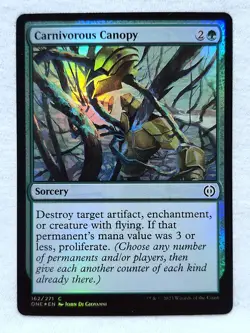 Carnivorous Canopy 162/271 Foil Phyrexia: All Will Be One Magic: The Gathering - Image 1