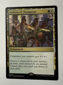 x1 Anthem of Champions R MTG Foundations M/NM, English - Image 1
