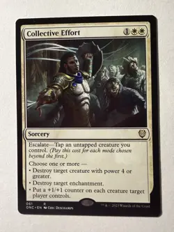 COLLECTIVE EFFORT mtg NM-M Commander Phyrexia 1 Rare - Image 1