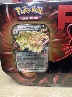 Pokemon TCG Team Rockets Persian EX Tin W/ 5 Booster Packs - Image 4