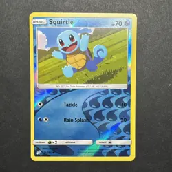 Squirtle 23/181 Reverse Holo Sun & Moon Team Up Set Pokemon Card 2019 - Image 1