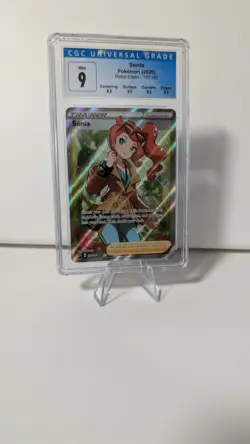 Pokemon Sonia Full Art Trainer Supporter Ultra Rare Holo 192/192 Rebel Clash CGC - Image 1