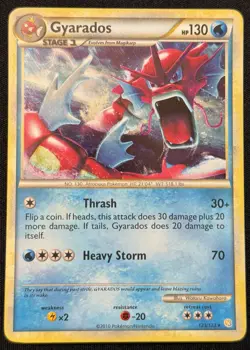 Shiny Gyarados 123/123 HeartGold SoulSilver Holo Rare Pokemon TCG - Image 1