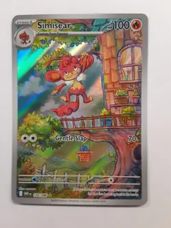 Pokemon Scarlet & Violet White Flare Simisear Illustration Rare 100/086-NM - Image 1