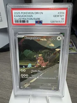 Pokemon TCG Kangaskhan SV10 204/182 Illustration Rare Holo 120 HP EN PSA 10 - Image 2